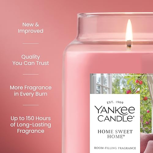 Yankee Candle Sugared Cinnamon Apple, Scented Candle, 22oz Large Jar with up to 150 Hour Burn Time, Giftable