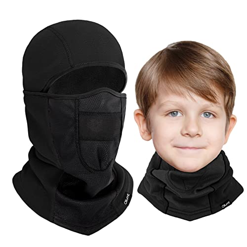 Oliumt Kids Balaclava Ski Mask Winter Breathable Face Mask for Boys Girls Windproof Neck Warmer for Skiing, Running, Cycling
