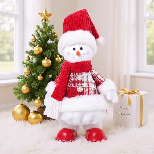 Christmas Gnome with Music, Singing Dancing Gnomes Decorations for Home, Winter Table Xmas Musical Holiday Gnome Gifts