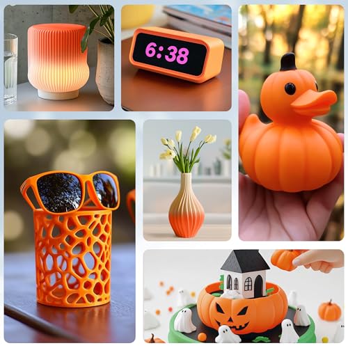 SUNLU Real Wood Fiber PLA Filament, Neatly Wound 1.75mm Dimensional Accuracy +/- 0.03mm, Fit Most FDM 3D Printers, 4kg in Total, 1kg per Spool, 4 Pack,（Wood+Fiber Cherry+Fiber Maple+Fiber Walnut）