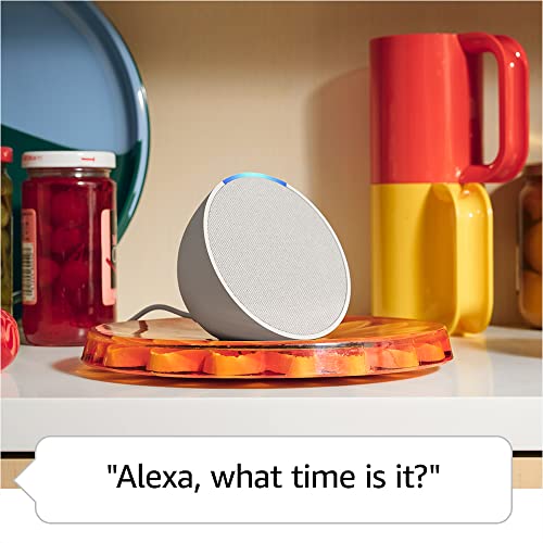 Amazon Echo Pop (newest model), Our smallest Alexa speaker, Fits in any room, Lavender Bloom