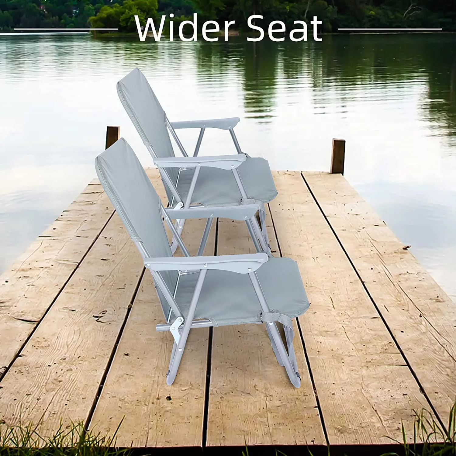 YSSOA Folding Beach Adults, Portable Heavy-Duty Lawn Chairs Made of High Strength 600D Oxford Fabric and Steel Frame