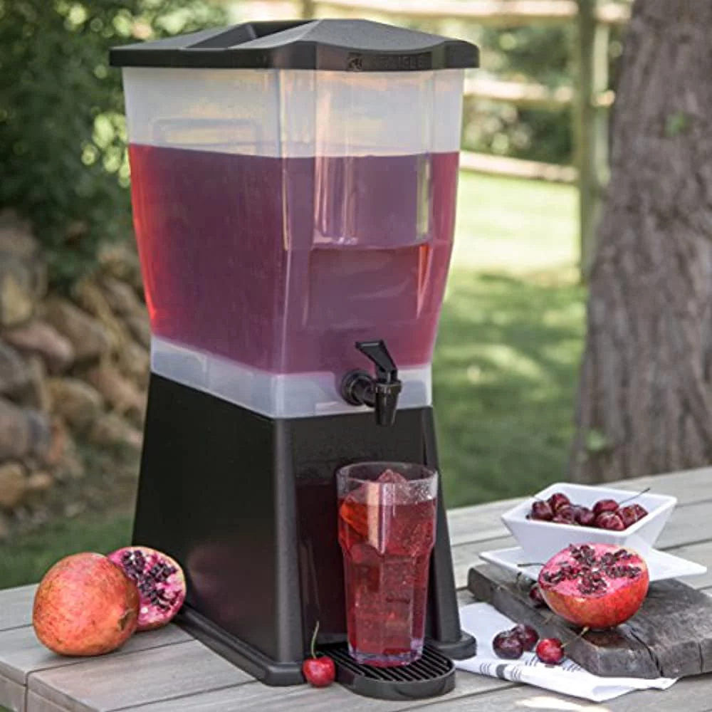 Carlisle TrimLine Economy Single Base Beverage Dispenser, 3 1/2 Gallon, Black