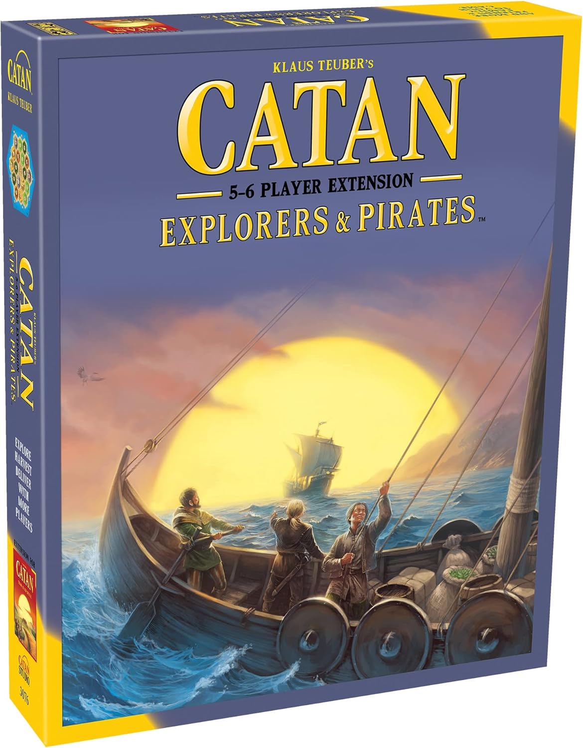 Catan Board Game (Base Game) | Family Board Game | Board Game for Adults and Family | Adventure Board Game | Ages 10+ | for 3 to 4 Players | Average Playtime 60 Minutes | Made by Catan Studio