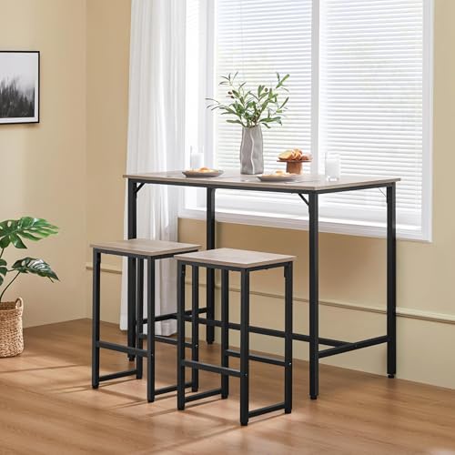 Yaheetech 3 Piece Dining Table Set, 47.5