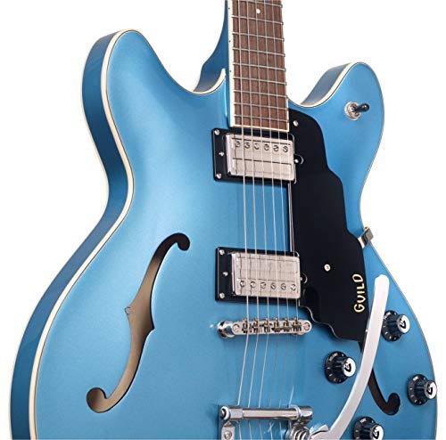 Guild Guitars Starfire I DC Semi-Hollow Body Electric Guitar, Pelham Blue, Double-Cut w/tremolo, Newark St. Collection