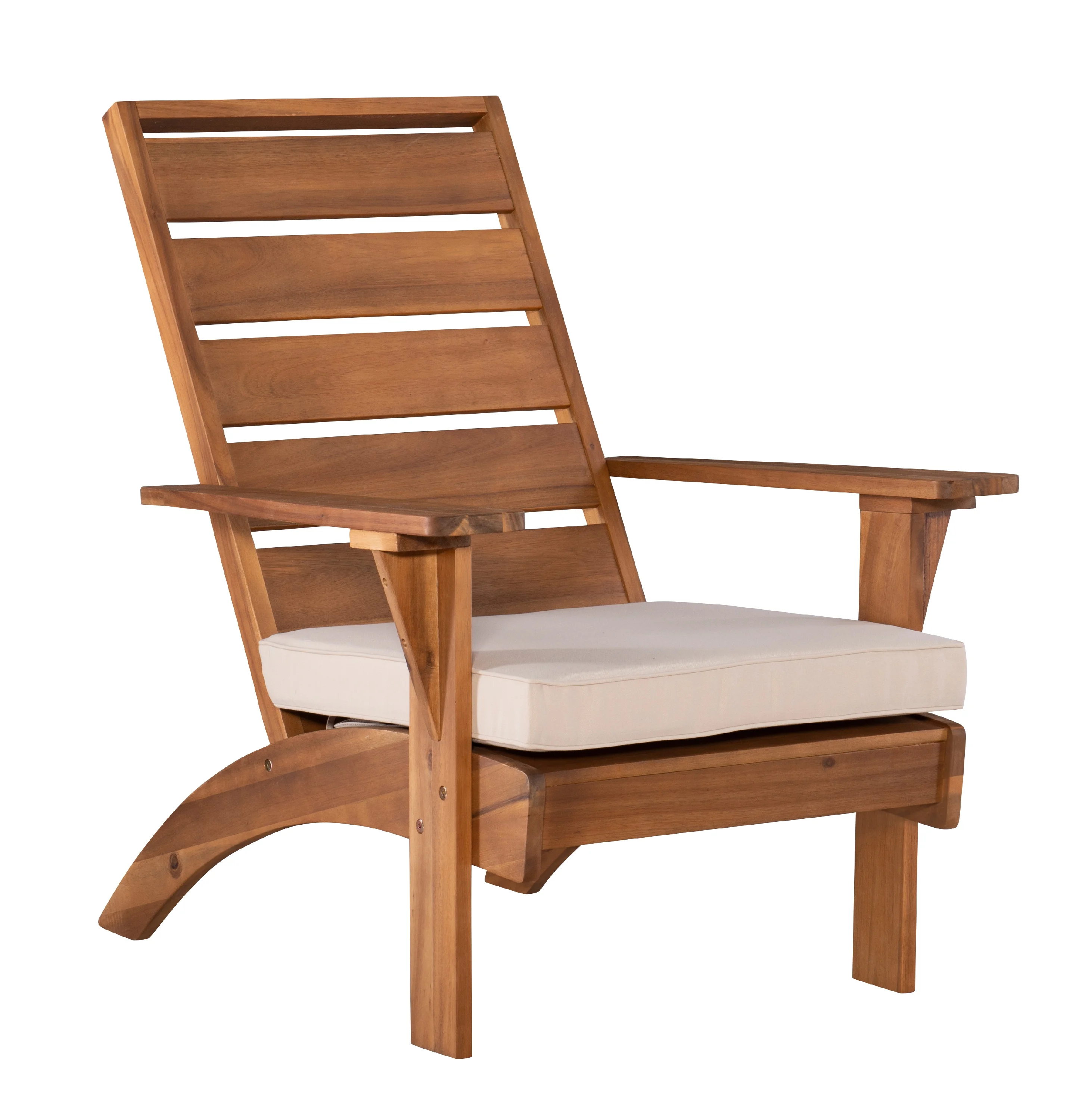 Riverpark Outdoor Acacia Wood Patio Chair with Cushion, Brown