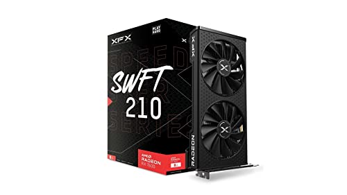 XFX Swift AMD Radeon RX 9060 XT OC Gaming Edition with 8GB GDDR6 HDMI 2xDP, AMD RDNA 4 RX 9060XT RX-96TSW8GBA