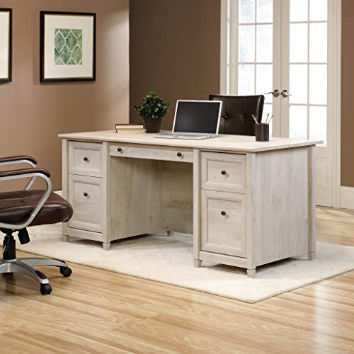 Sauder Edge Water Office, Executive Desk with File Drawer Storage, L: 65.12