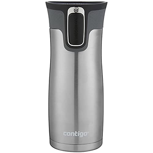 Contigo AUTOSEAL West Loop Vacuum-Insulated Stainless Steel Travel Mug with Easy-Clean Lid 20 oz Sake