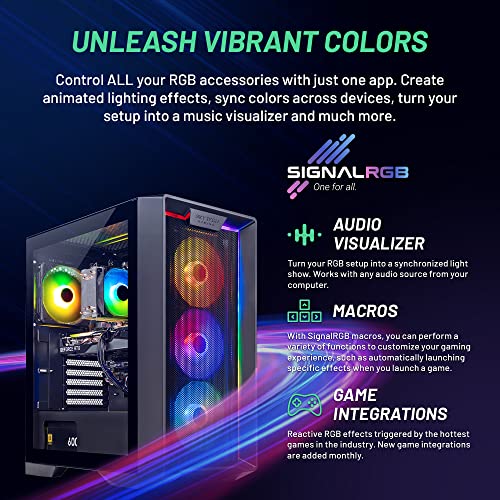 Skytech Nebula Gaming PC Desktop, Ryzen 5 5600 3.5 Ghz (4.4GHz Turbo Boost), NVIDIA RTX 3050 6GB GDDR6, 1TB SSD, 16GB DDR4 RAM 3200, 650W Gold PSU, Wi-Fi, Win 11 Home