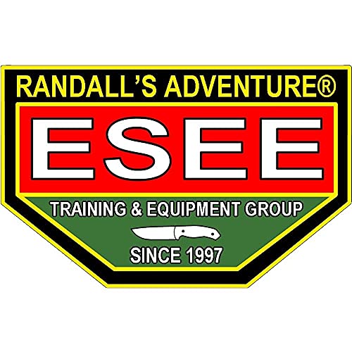 ESEE-3 Fixed Blade Knife, 3D Contoured Handle, 1095 Carbon Steel, Black Ambidextrous Sheath, Made in USA