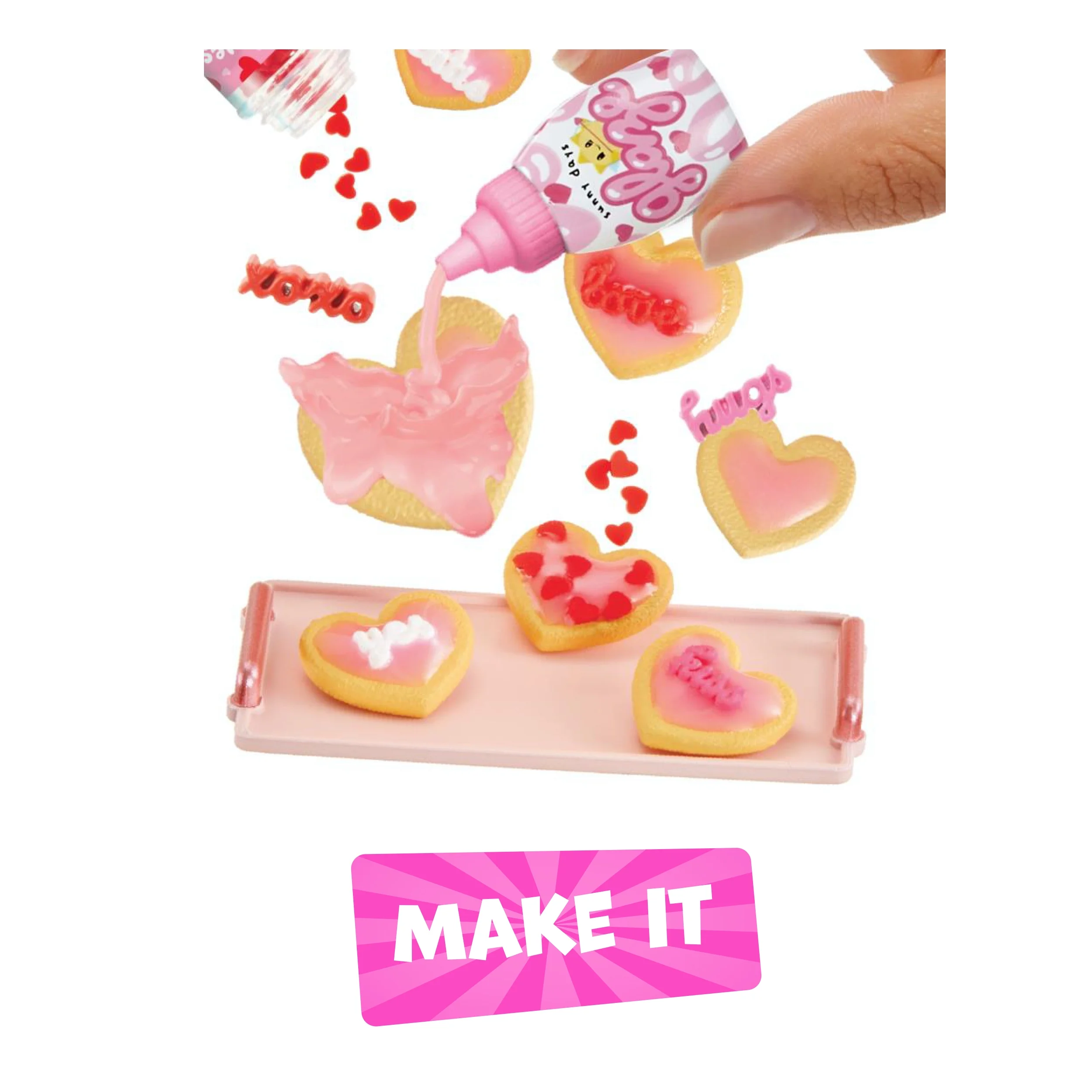 Make It Mini Food Sweetheart's Series Mini Collectibles - MGA's Miniverse, Blind Packaging, DIY, Crafts, Resin Play, Replica Food, Not Edible, Collectors, 8+