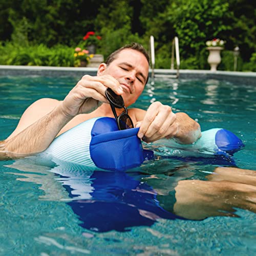 Big Joe Noodle Sling, No Inflation Needed, Pool Float with Armrests, Quick Draining Fabric, Cup Holder