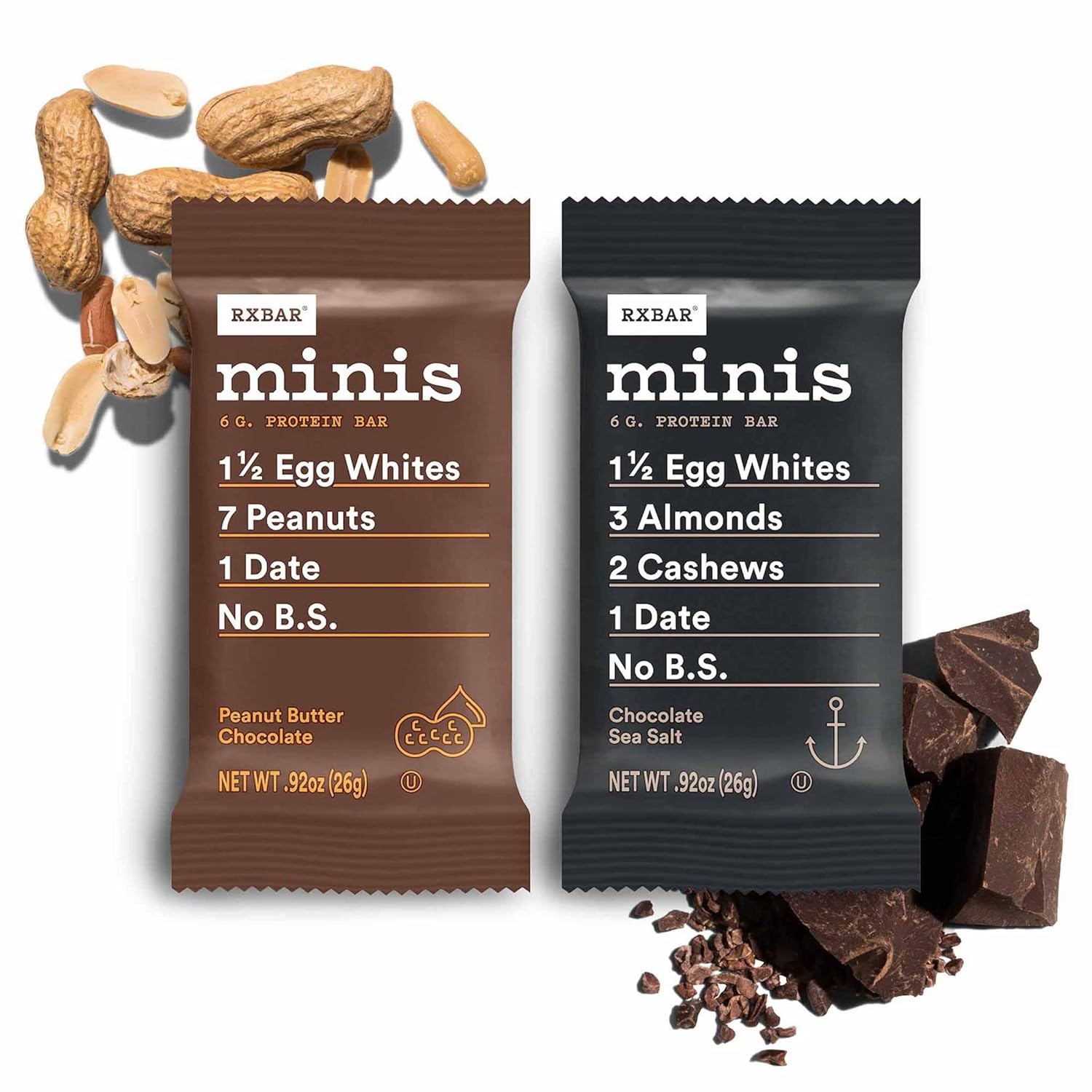 RXBAR Minis Protein Bars, Protein Snack, Snack Bars, Variety Pack (30 Bars)