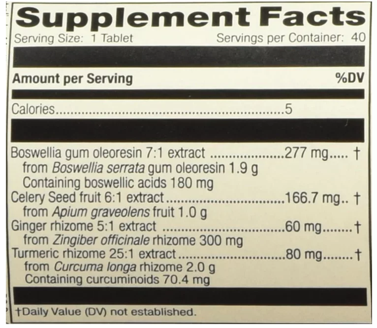 Standard Process Mediherb - Boswellia Complex 40 Tablets