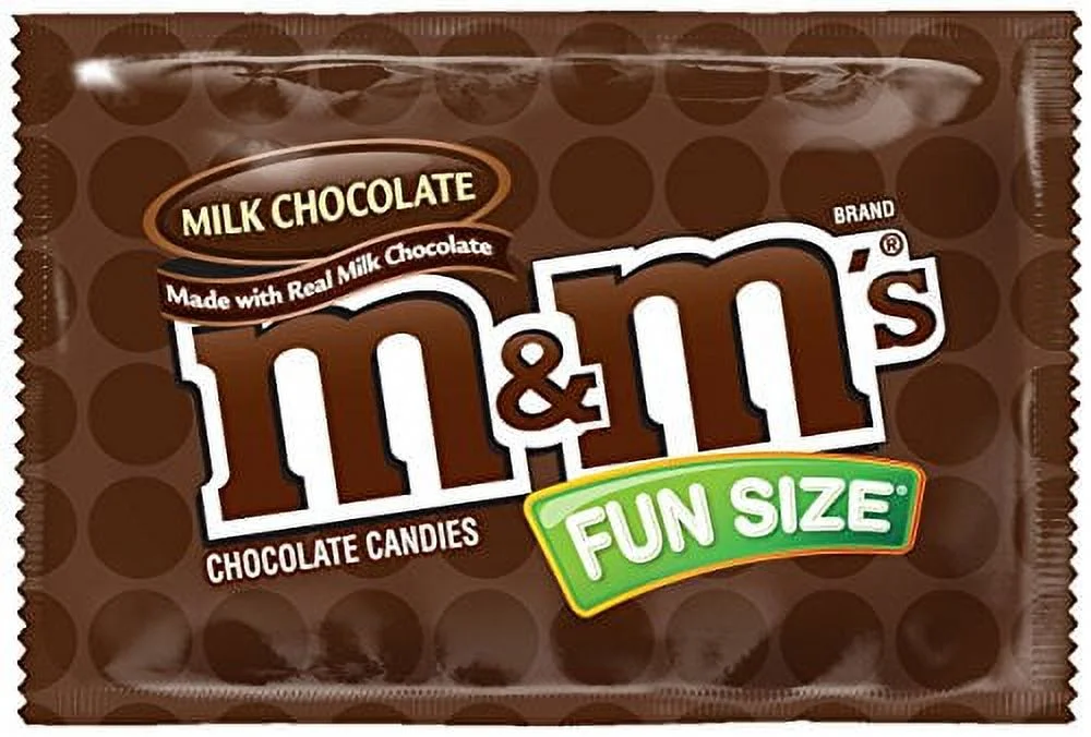 M&M's Fun Size Milk Chocolate Candy, 20 Lb