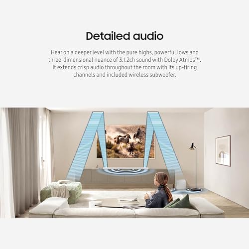 SAMSUNG HW-S50B/ZA 3.0ch All-in-One Soundbar w/Dolby 5.1, DTS Virtual:X, Q Symphony, Built in Center Speaker, Adaptive Sound Lite, Bluetooth Multi Connection, 2022 Black