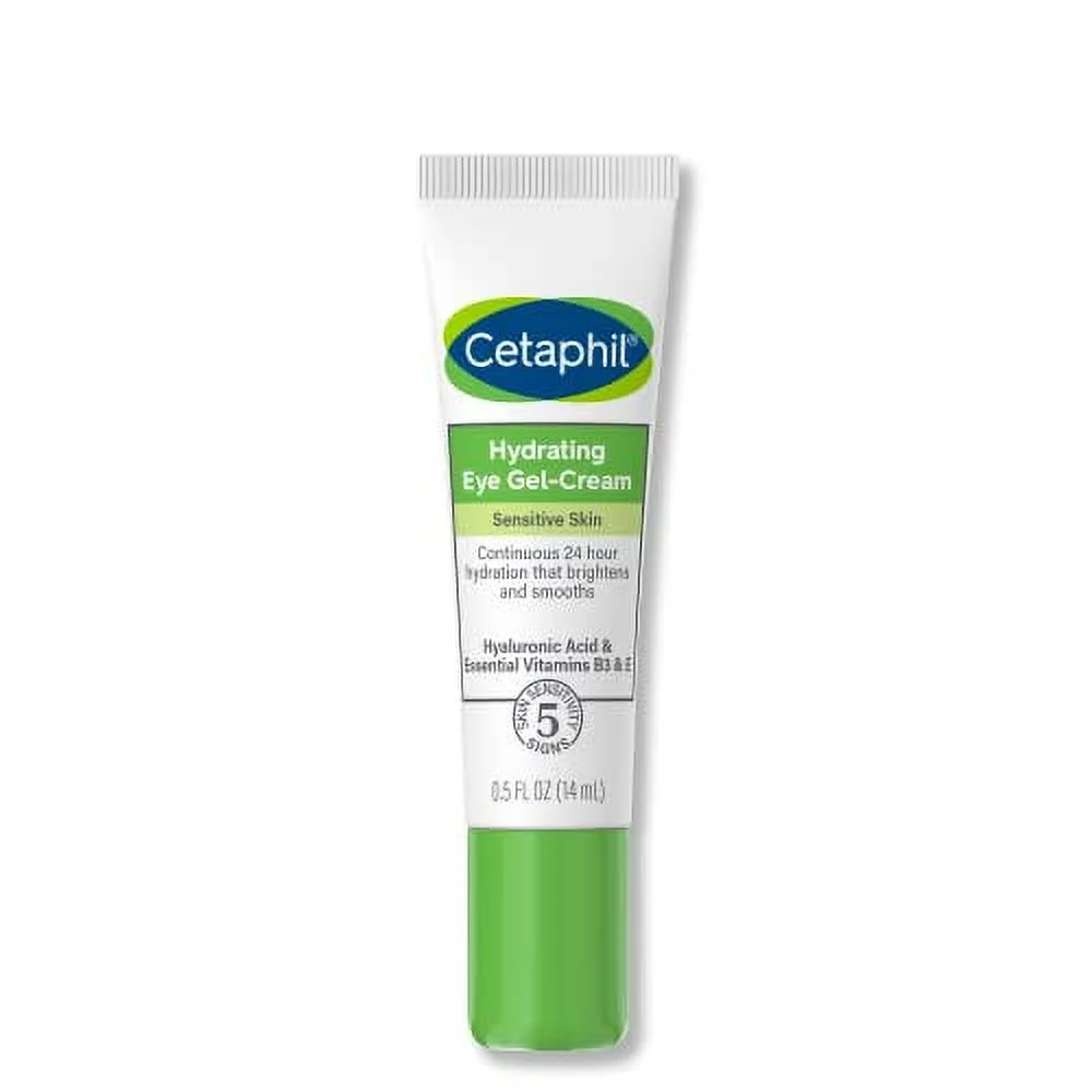 CETAPHIL Hydrating Eye Gel-Cream , With Hyaluronic Acid , 0.5 fl oz , Brightens and Smooths Under Eyes , 24 Hour Hydration for All Skin Types, (Packaging May Vary)
