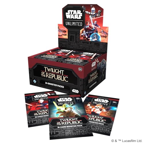 Star Wars: Unlimited TCG Twilight of The Republic Booster Display (Set of 24 Booster Packs) - Trading Card Game for Kids & Adults, Ages 12+, 2+ Players, 20 Min Playtime, Made by Fantasy Flight Games