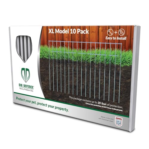 Dig Defence - The Original Animal Barrier Fence, X-Large - 2 Pack, 4’ Total Length - No Dig Fence