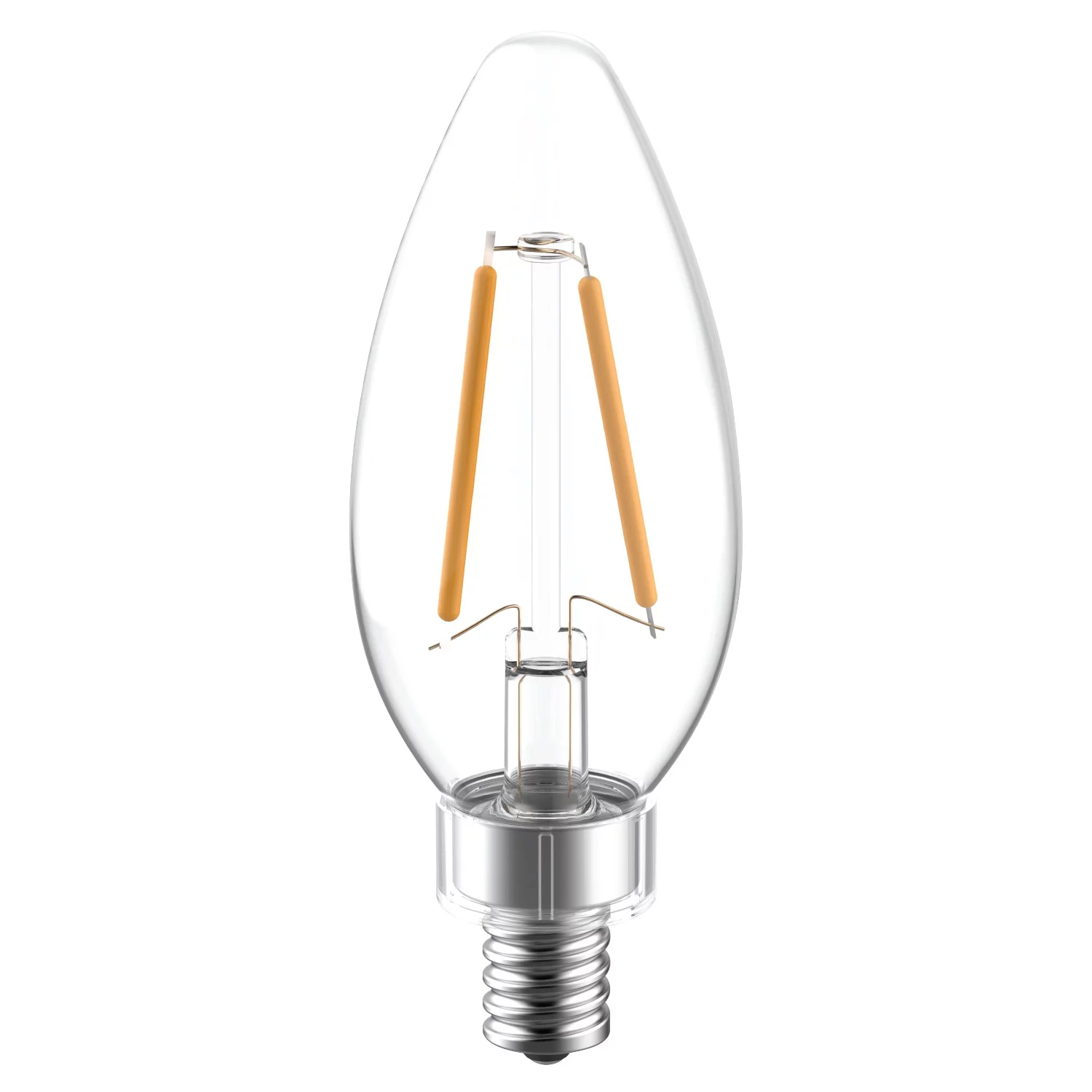 GE Reveal LED Decorative Light Bulbs, 40 watts Eqv, Candelabra Base, 2pk