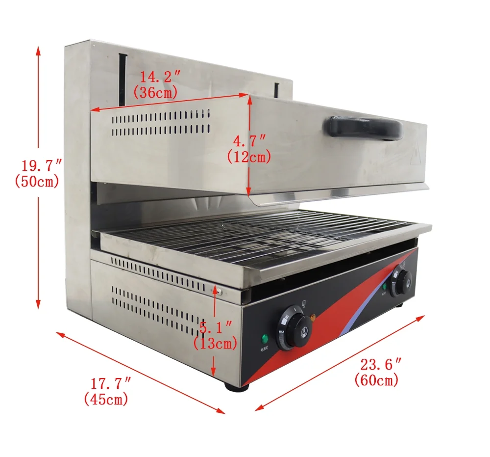 TECHTONGDA Electric Lift-up Salamander 220V Commercial Kitchen Equipment