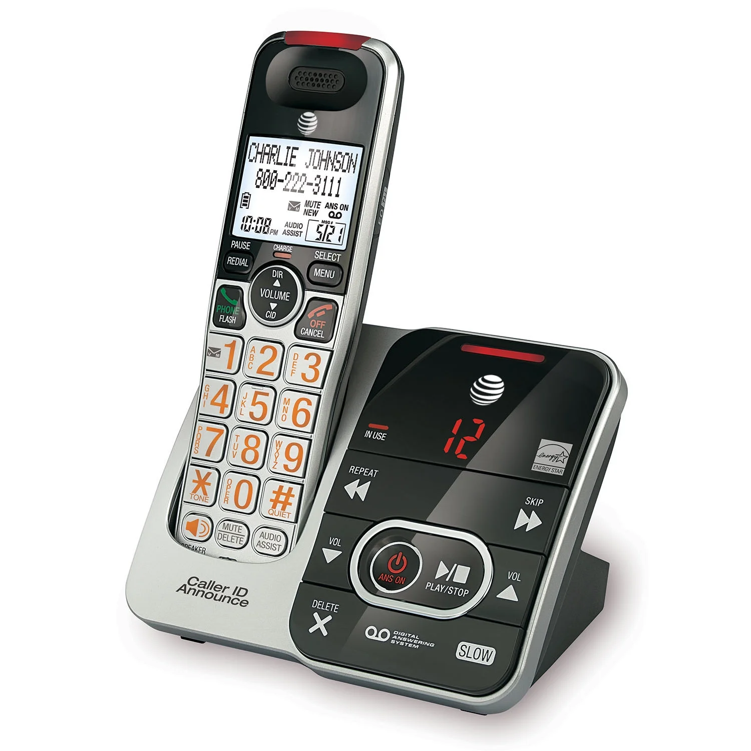 AT&T CRL32102 Cordless Phone with answering system with caller ID/call waiting