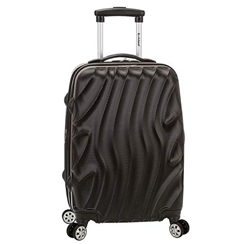 Rockland Melbourne Hardside Expandable Luggage with Spinner Wheels, 2TONENAVY, 2 Piece (20/28)