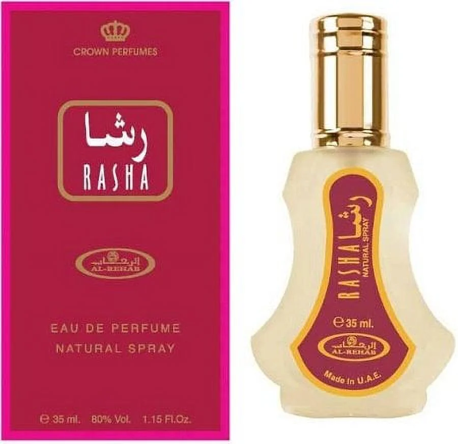 Rasha - Al-Rehab Eau De Natural Perfume Spray - 35 Ml (1.15 Fl. Oz)- 6 Pack
