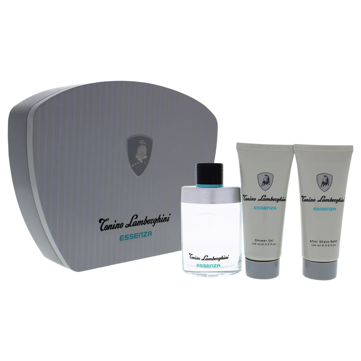 Essenza by Tonino Lamborghini for Men - 3 Pc Gift Set 4.2oz EDT Spray, 5oz After Shave Balm, 5oz Shower Gel