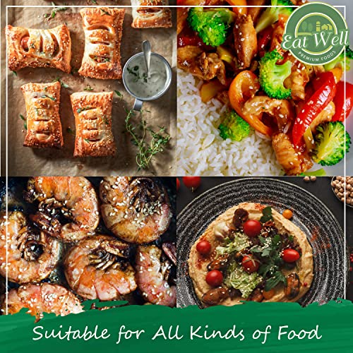 Eat Well Sesame Seeds, 2 Lbs - 32 oz Hulled White Sesame Seeds (Bulk Spices), Fresh Raw Whole Hulled Sesame Seeds, 100% Natural Herbs Spices Pure Gourmet Cooking Ingredients for Cooking and Baking