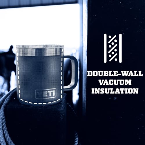 YETI Rambler 10 oz Stackable Mug, Vacuum Insulated, Stainless Steel with MagSlider Lid, Stainless