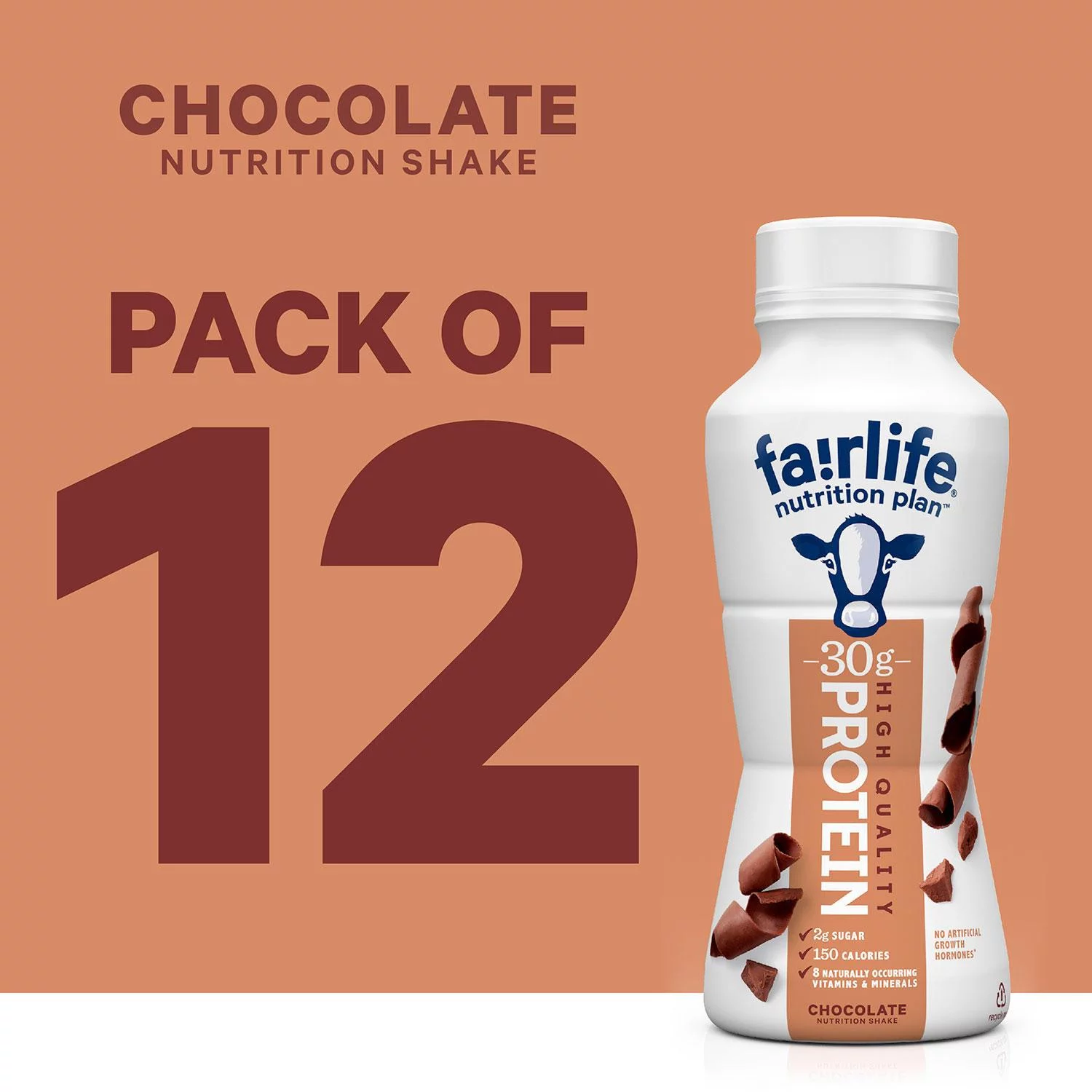 Fairlife Nutrition Plan Chocolate, 30g Protein Shake, 11.5 fl oz, 12 Pack