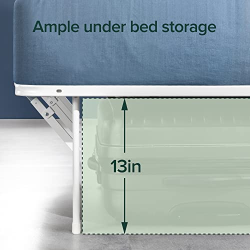 ZINUS Rumi 14in Full Metal Bed Frame, Quick Assembly SmartBase® Mattress Foundation, Heavy Duty Sturdy Steel with No Box Spring Needed, Eco-Friendly Packaging, Black