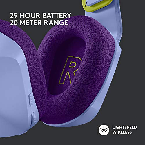 Logitech G733 Lightspeed Wireless Gaming Headset, Suspension Headband, Lightsync RGB, Blue VO!CE Mic, PRO-G Audio – Black, Gaming Headset Wireless, PC, PS5, PS4, Switch Compatible