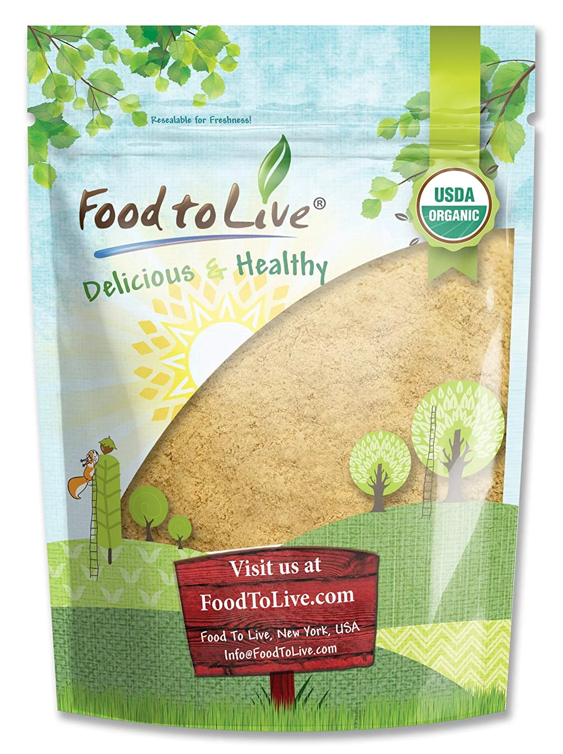 Organic Yellow Maca Powder, 4 Pounds — Non-GMO, Kosher, Raw, Vegan — by Food to Live