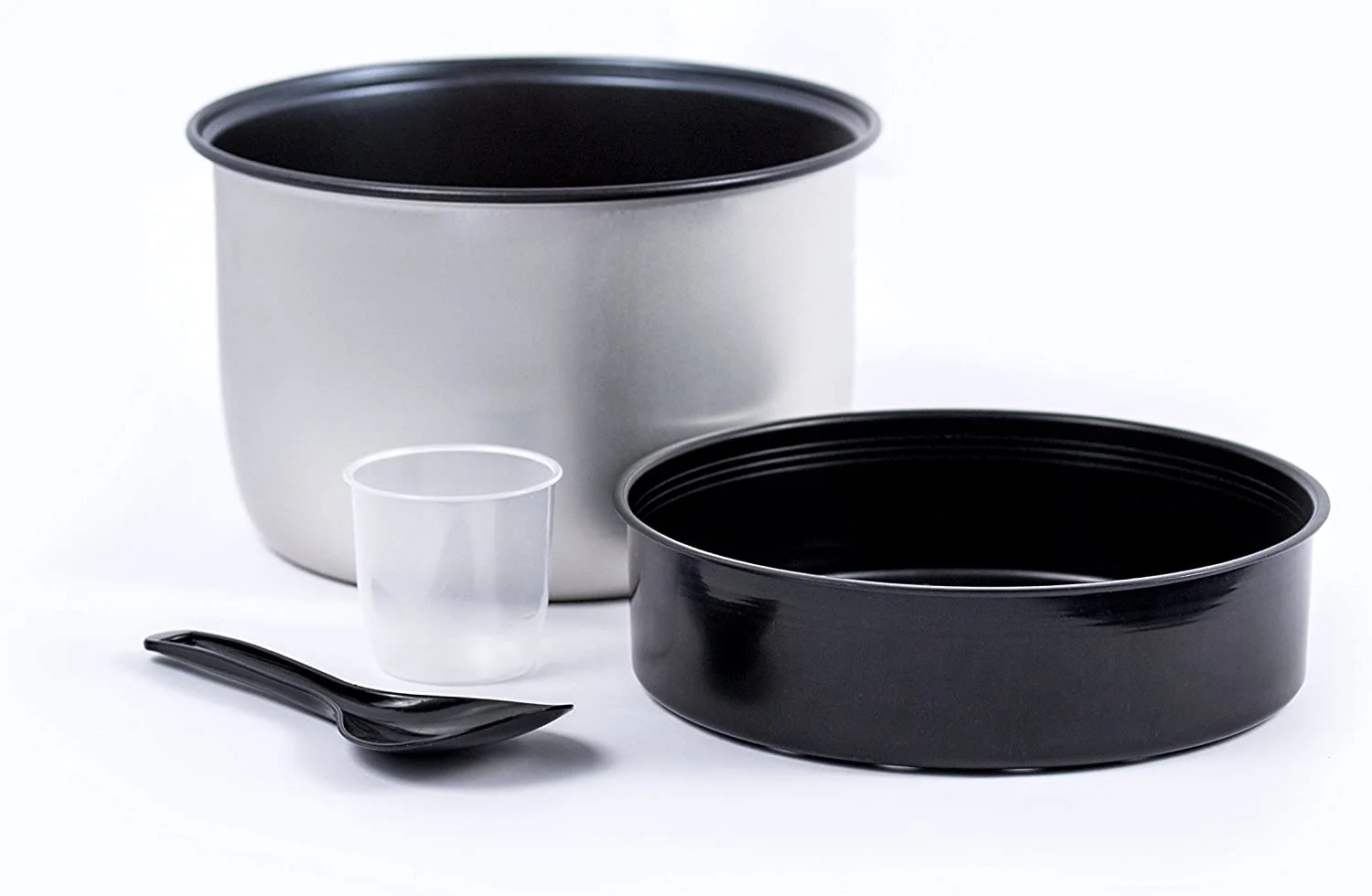 Rice Cooker  Hot Cereal Oatmeal Cooker  Food Steamer  20 Cup  Stainless Steel and Black