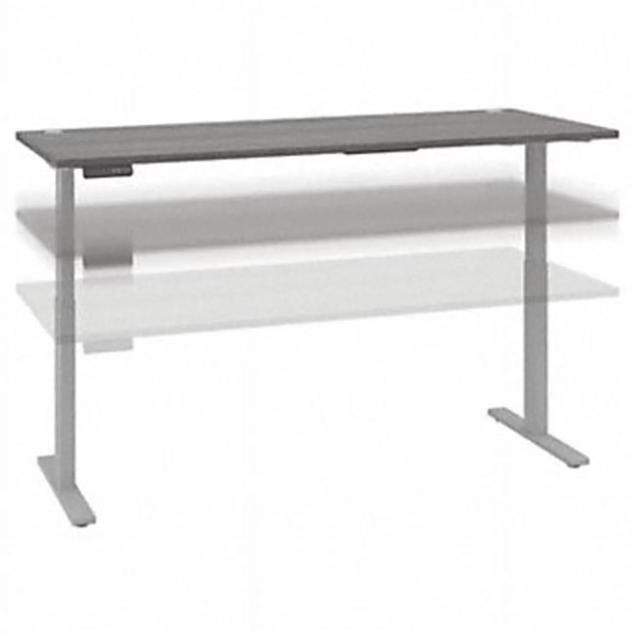 72 x 30 in. Move 60 Series Height Adjustable Standing Desk - Platinum Gray