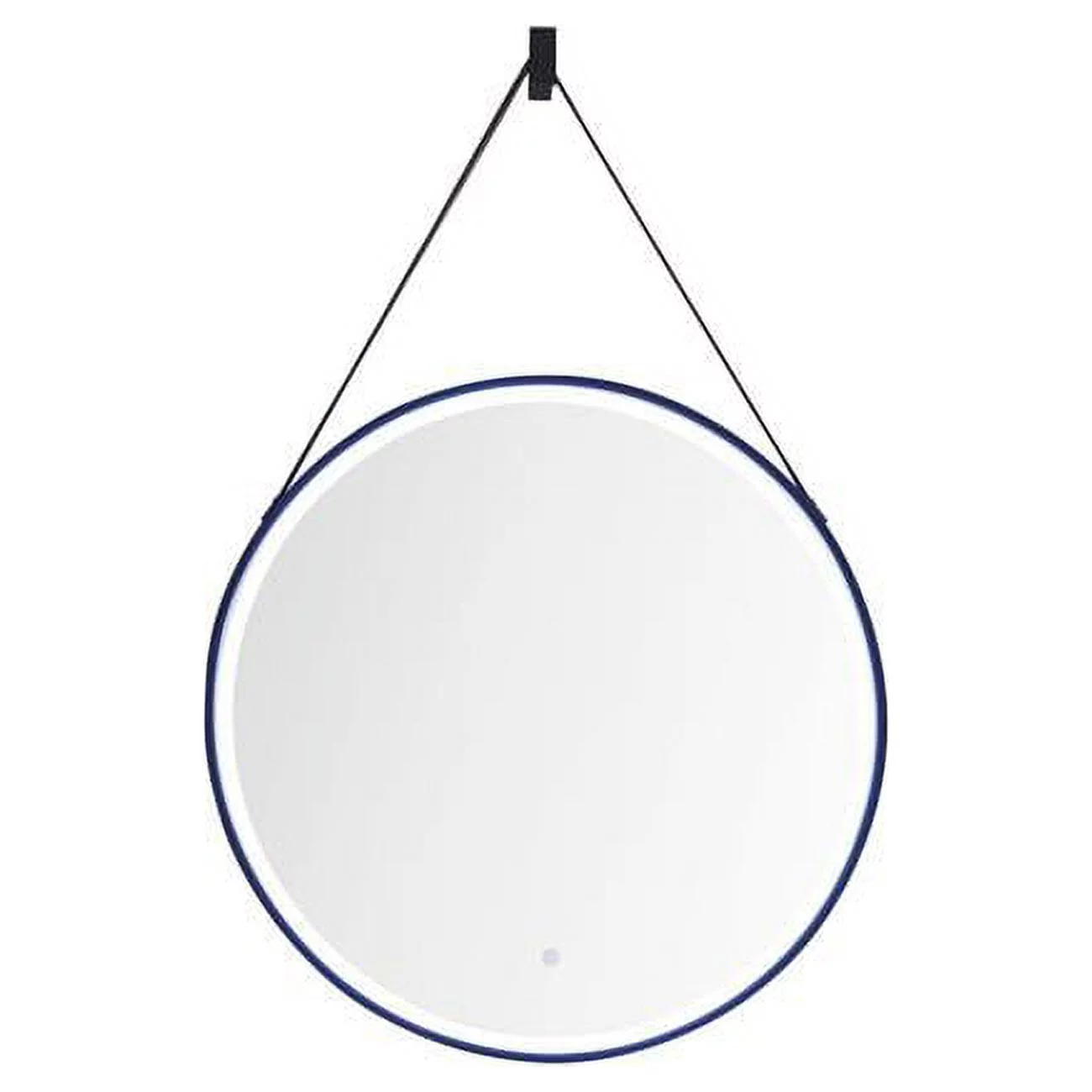James Martin Furniture 911-M27.6-MBK 27.6 in. Annapolis Round Anti-Fogging LED Mirror, Matte Black