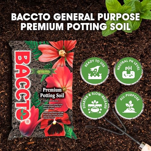 General All Purpose Premium Potting Soil with Perlite for Indoor Outdoor Pots, Planters, Raised Bed, and Container Gardening, 50 Pounds