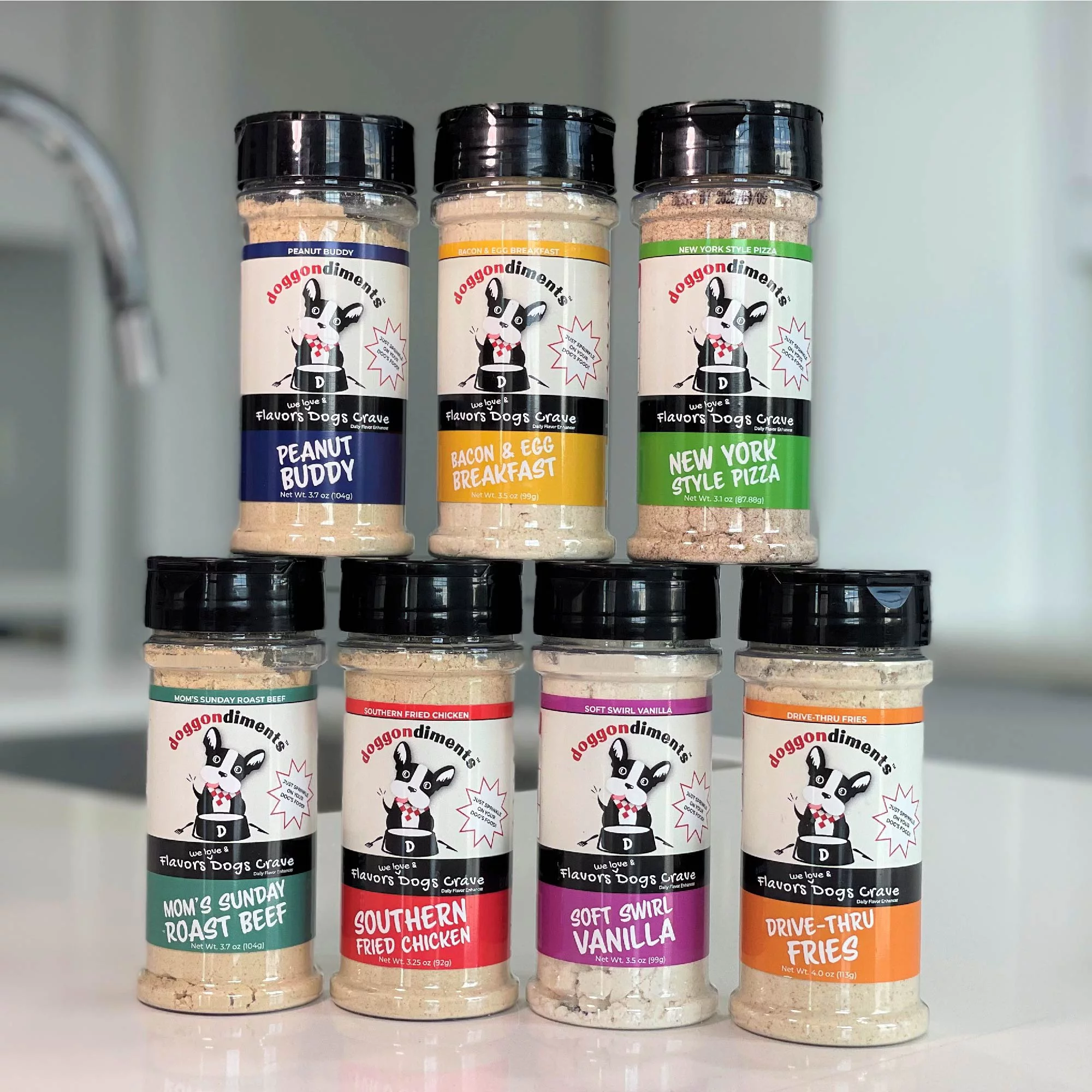 Doggondiments Mom's Sunday Roast Beef Flavor Dog Food Topper, Powder, New for Dogs