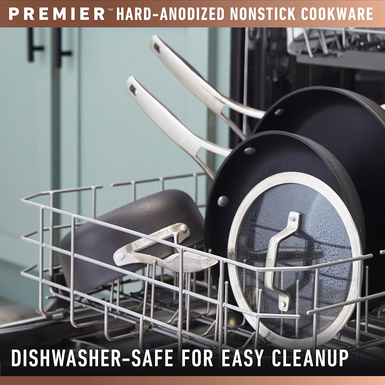 Calphalon Premier Hard-Anodized Nonstick 12-Inch Frying Pan with Lid