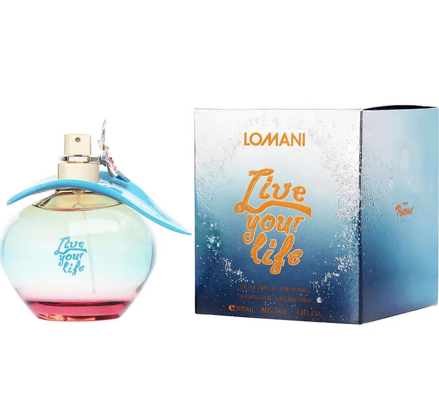 Live Your Life by Lomani for Women Eau de Parfum 3.3 Oz *EN