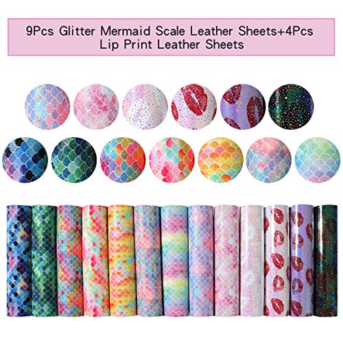 LITCHI Leather Bow Making Kit, Faux Leather Bow Kit, Faux Leather Bow Making Kit