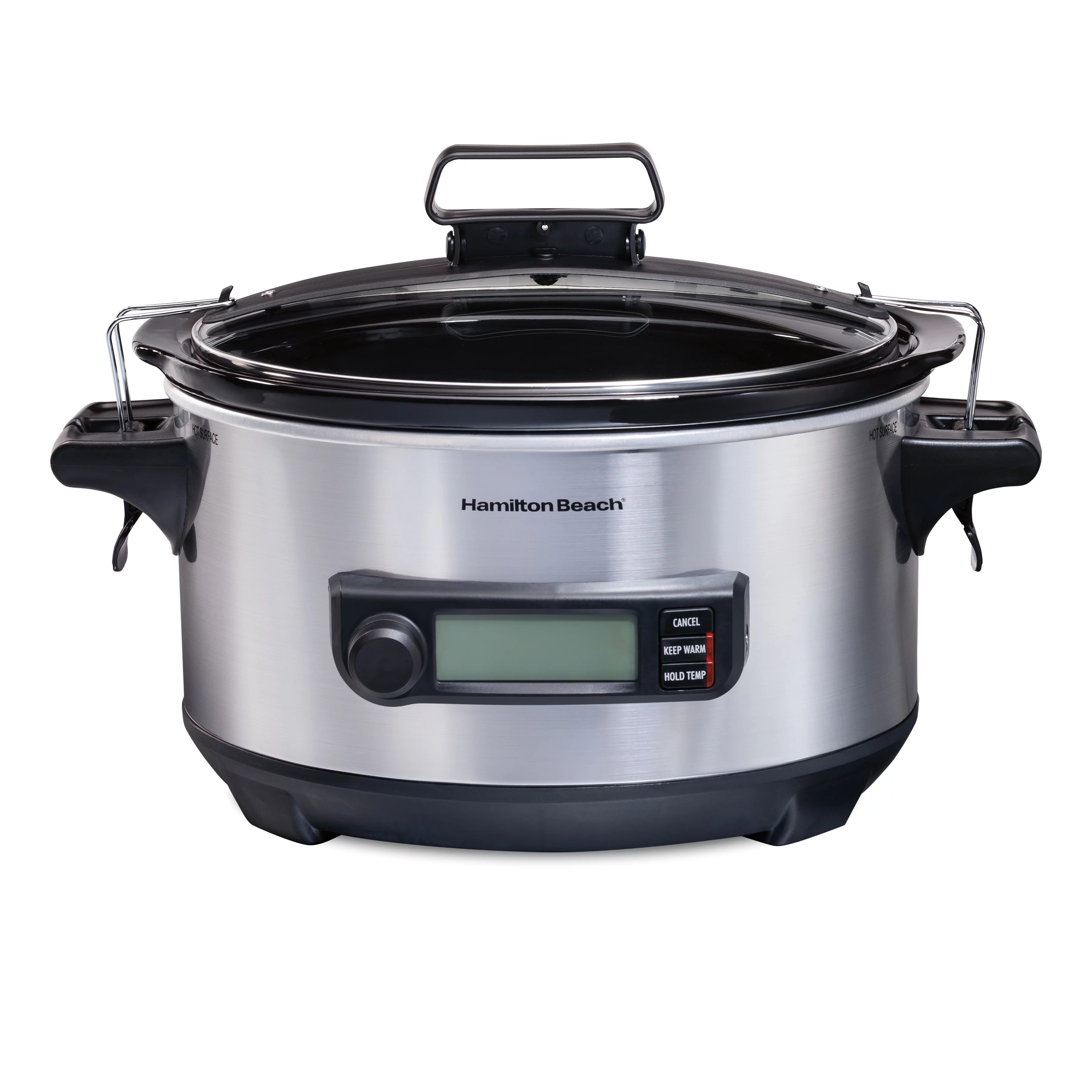 Hamilton Beach Temp Tracker 6 Quart Slow Cooker, Stainless, 33867