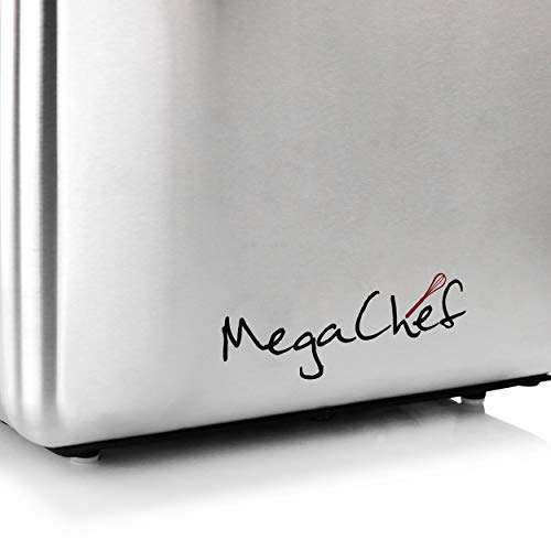Megachef 4 Slice Toaster in Stainless Steel Red