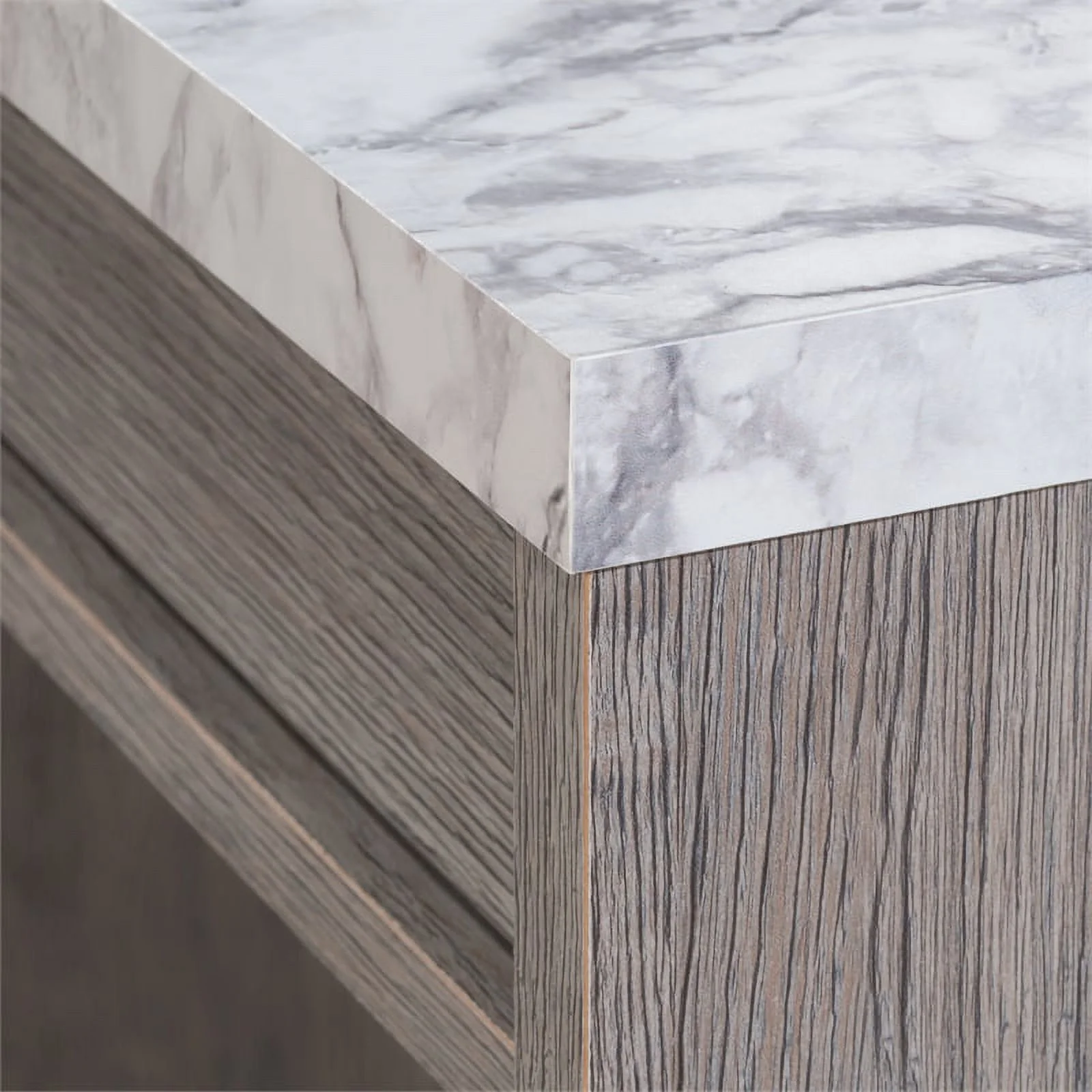 UrbanPro Modern Engineered Wood Writing Desk in Ashen Oak Finish