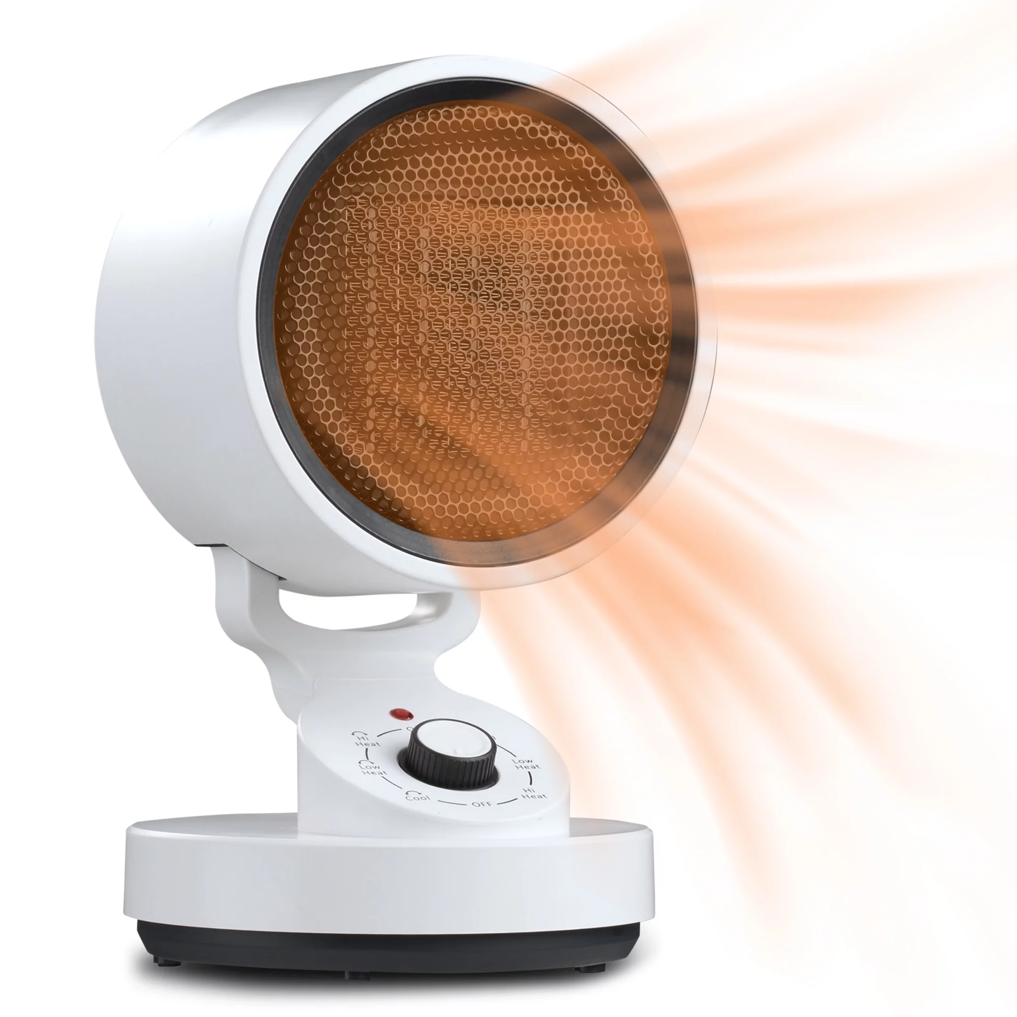 Yescom 1500W PTC Ceramic Space Heater Electric Oscillating Heating White