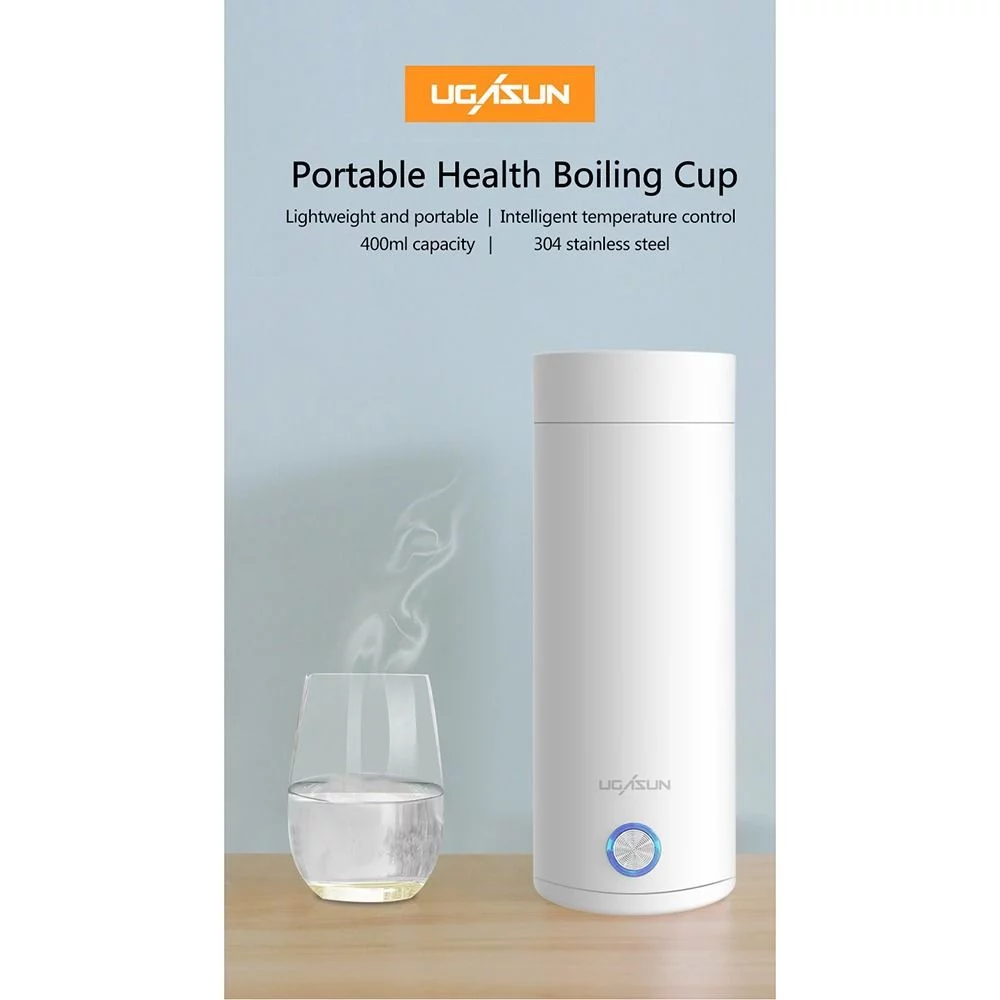 400ML Travel Water Boiler Temperature Control Smart Water Kettle Thermal Cup Electric Kettle Tea Coffee PINK US